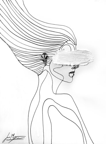 Traces IX — She Hides to Feel, and Feeling, She Becomes (Limited Edition 3/9, Only 9 Worldwide) by Juca Maximo, Painting for Sale on Select
