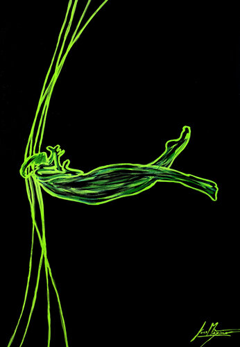 Gravity VI — Entwined in the Pull (Limited Edition, Hand-Painted 1/9) by Juca Maximo, Painting for Sale on Select