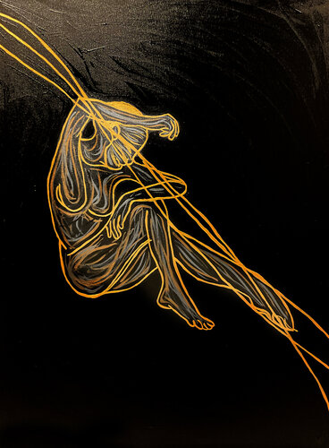 Energy XVIII — The Surge of Becoming – Hand-Painted Work) by Juca Maximo, Painting for Sale on Select