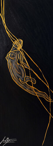 Energy XXVII – The Dance of Forces (Limited Edition 1/9 – Work painted by hand) by Juca Maximo, Painting for Sale on Select