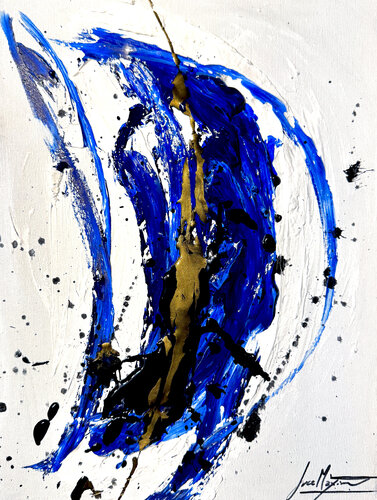 Unconscious  XII — Gestures of the Unknown | Original Abstract Expressionist Painting (1/1) Small Format by Juca Maximo, Painting for Sale on Select