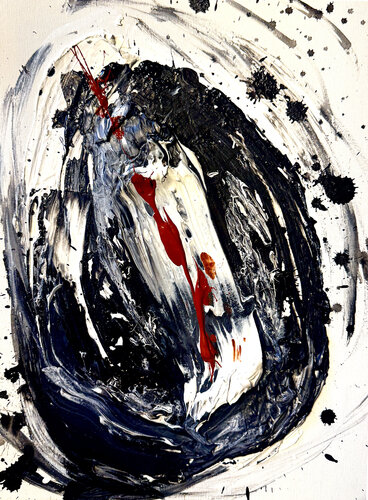 Unconscious XIII — Gestures of the Unknown | Original Abstract Expressionist Painting (1/1) Small Format by Juca Maximo, Painting for Sale on Select
