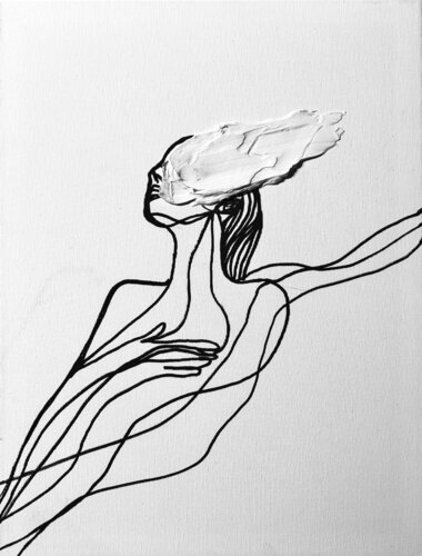 Traces XXV – The Silent Mark of Presence | Small Original (1/1) by Juca Maximo, Painting for Sale on Select