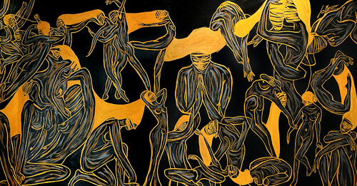 Energy XXIII – The Infinite Dance of Being  (Original Series – Hand Painted) by Juca Maximo, Painting for Sale on Select