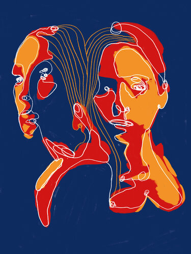 Portrait Colors VII – Architecture of the In-Between (Limited Edition 2/9, Only 9 Worldwide) by Juca Maximo, Painting for Sale on Select