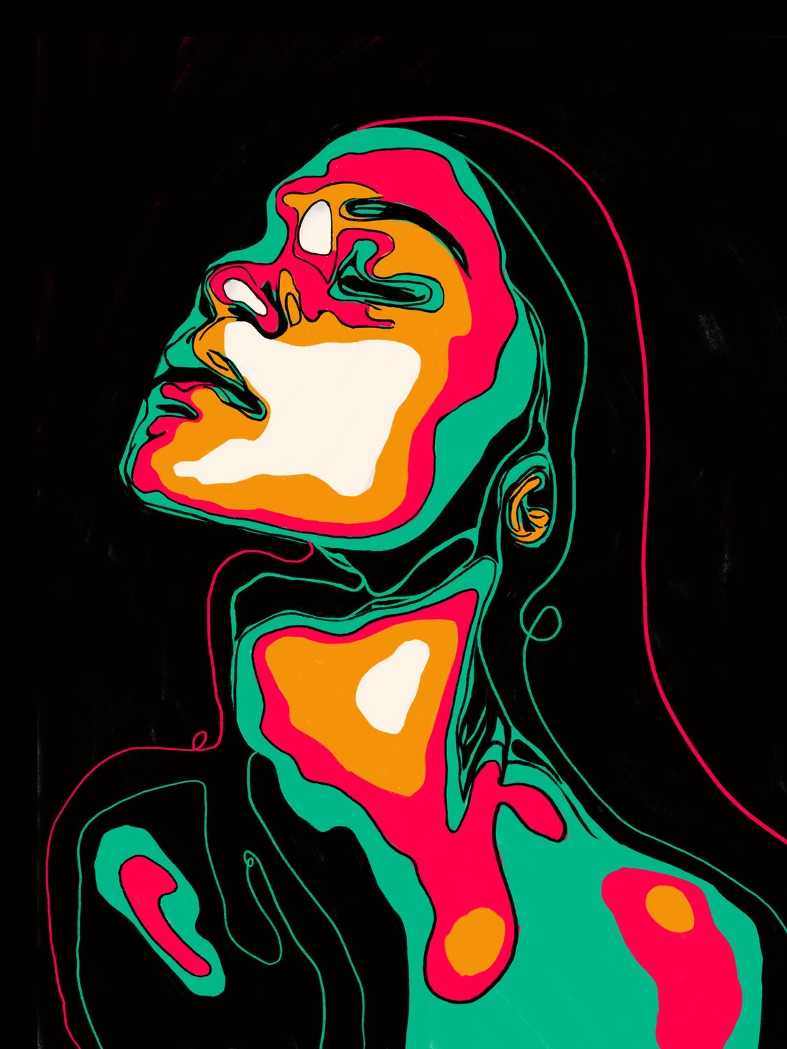 Intense I — When Silence Turns Into Color (Limited Edition 6/9, Only 9 Worldwide) Juca Maximo Original painting for sale