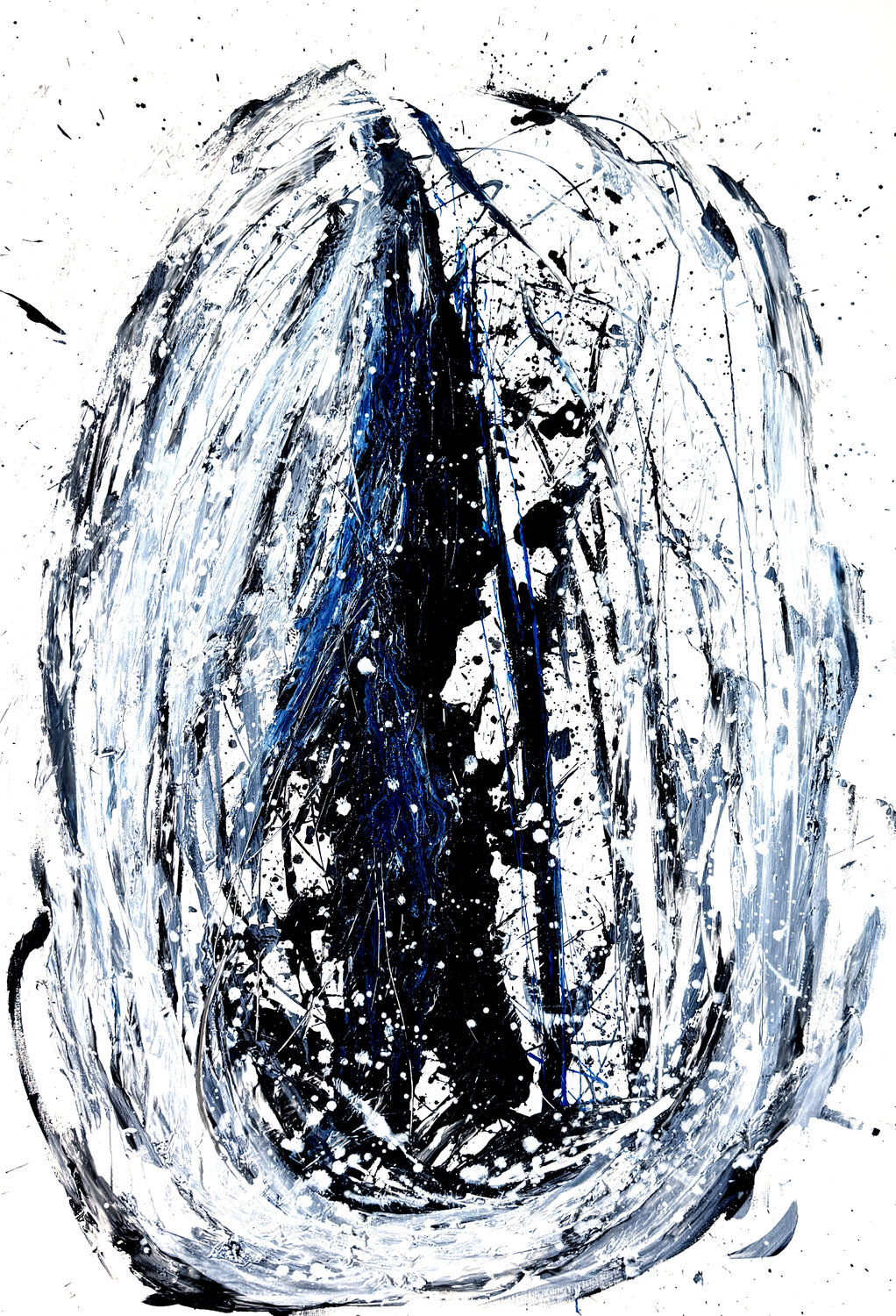 Unconscious XI – The Hidden Flame of Silence (Original Series – Hand Painted 1/1) Juca Maximo Original painting for sale