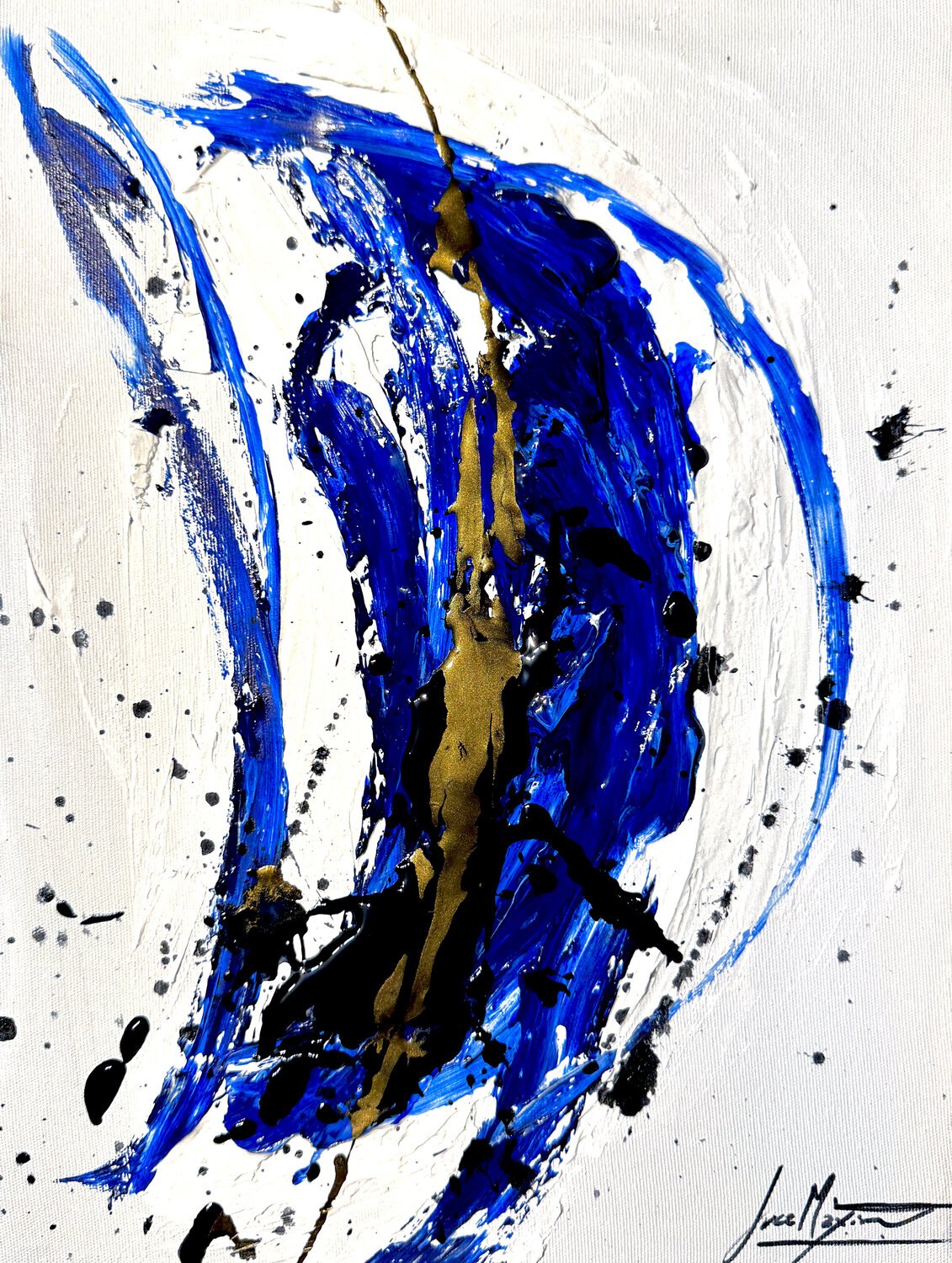 Unconscious  XII — Gestures of the Unknown | Original Abstract Expressionist Painting (1/1) Small Format Juca Maximo Original painting for sale