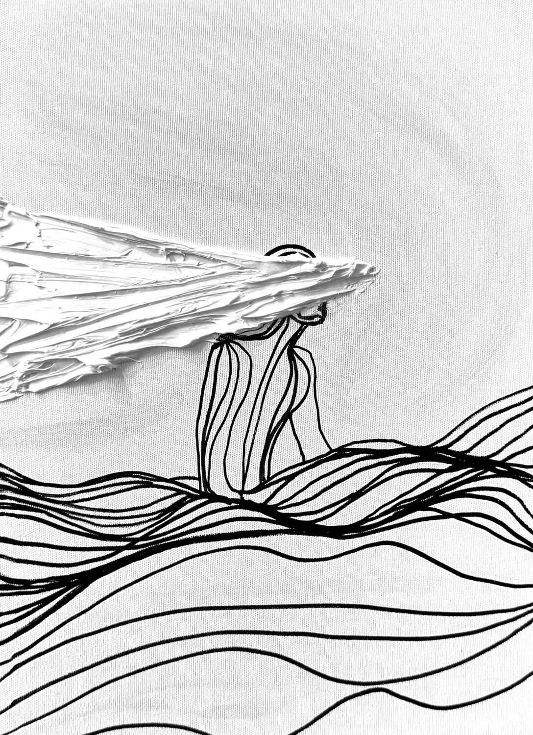 Traces XXIV – Whispers of the Infinite (Original Series – Hand Painted) Juca Maximo Original painting for sale