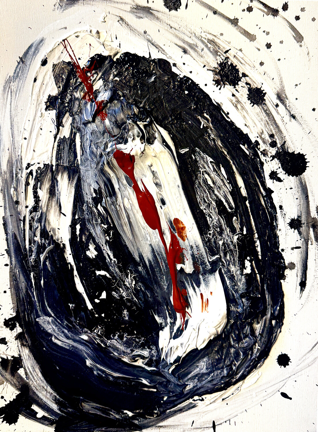 Unconscious XIII — Gestures of the Unknown | Original Abstract Expressionist Painting (1/1) Small Format Juca Maximo Original painting for sale