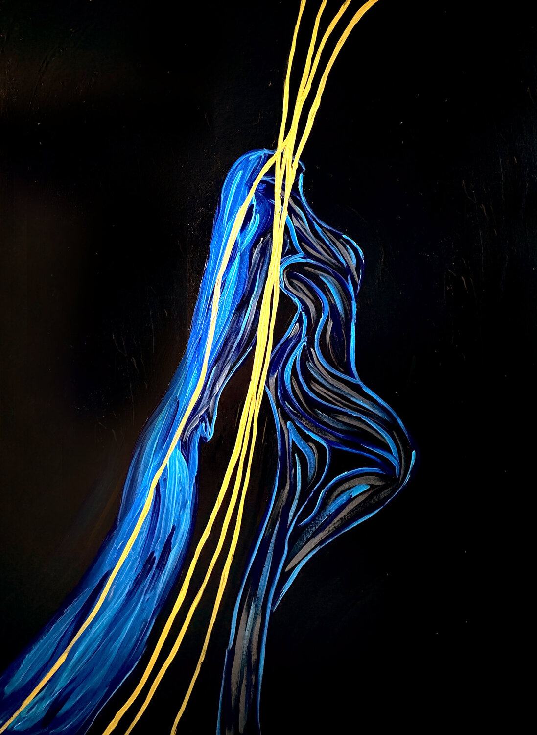 Energy XXXI– The Silent Current (Original) Juca Maximo Original painting for sale
