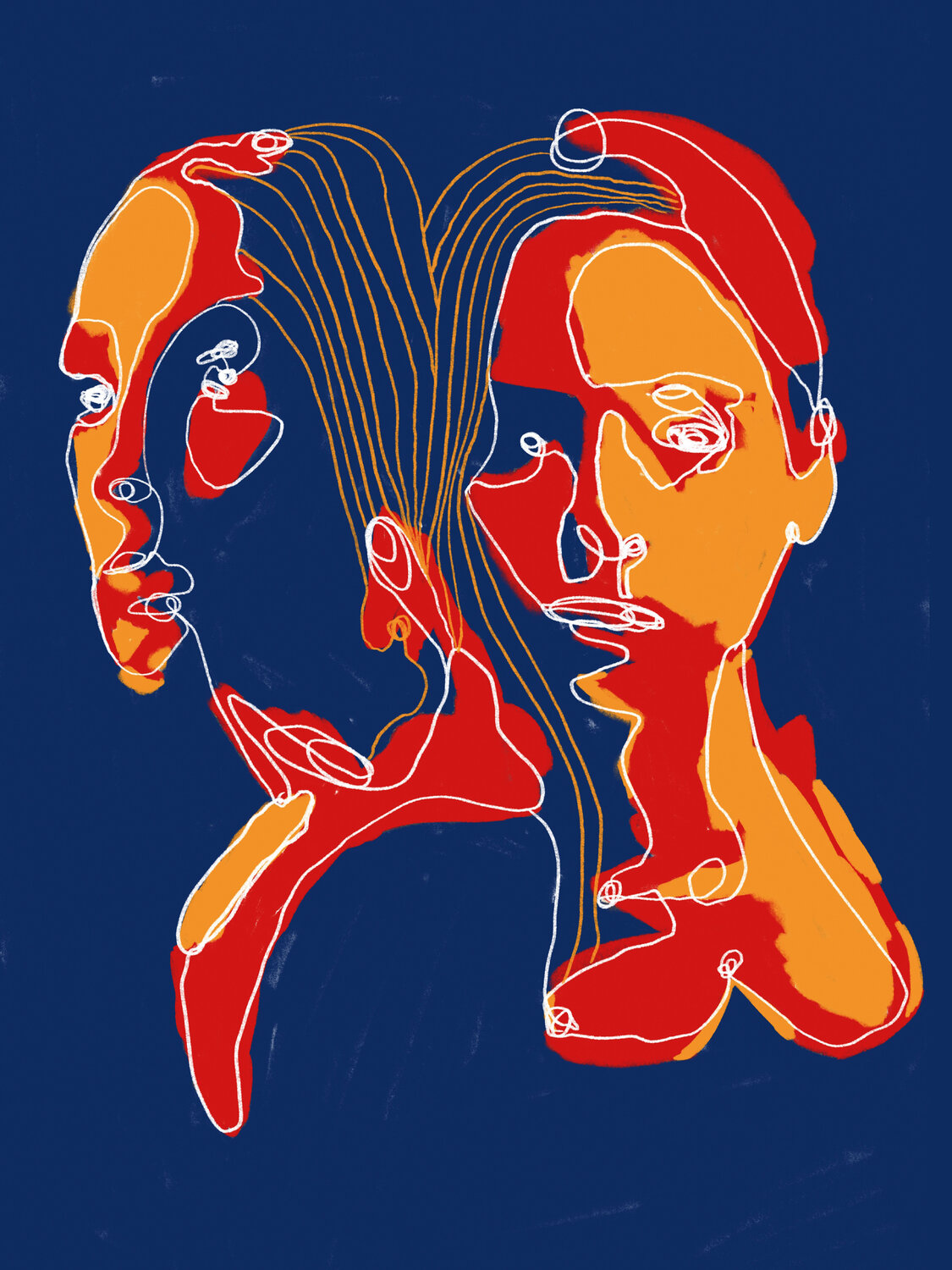 Portrait Colors VII – Architecture of the In-Between (Limited Edition 2/9, Only 9 Worldwide) Juca Maximo Original painting for sale