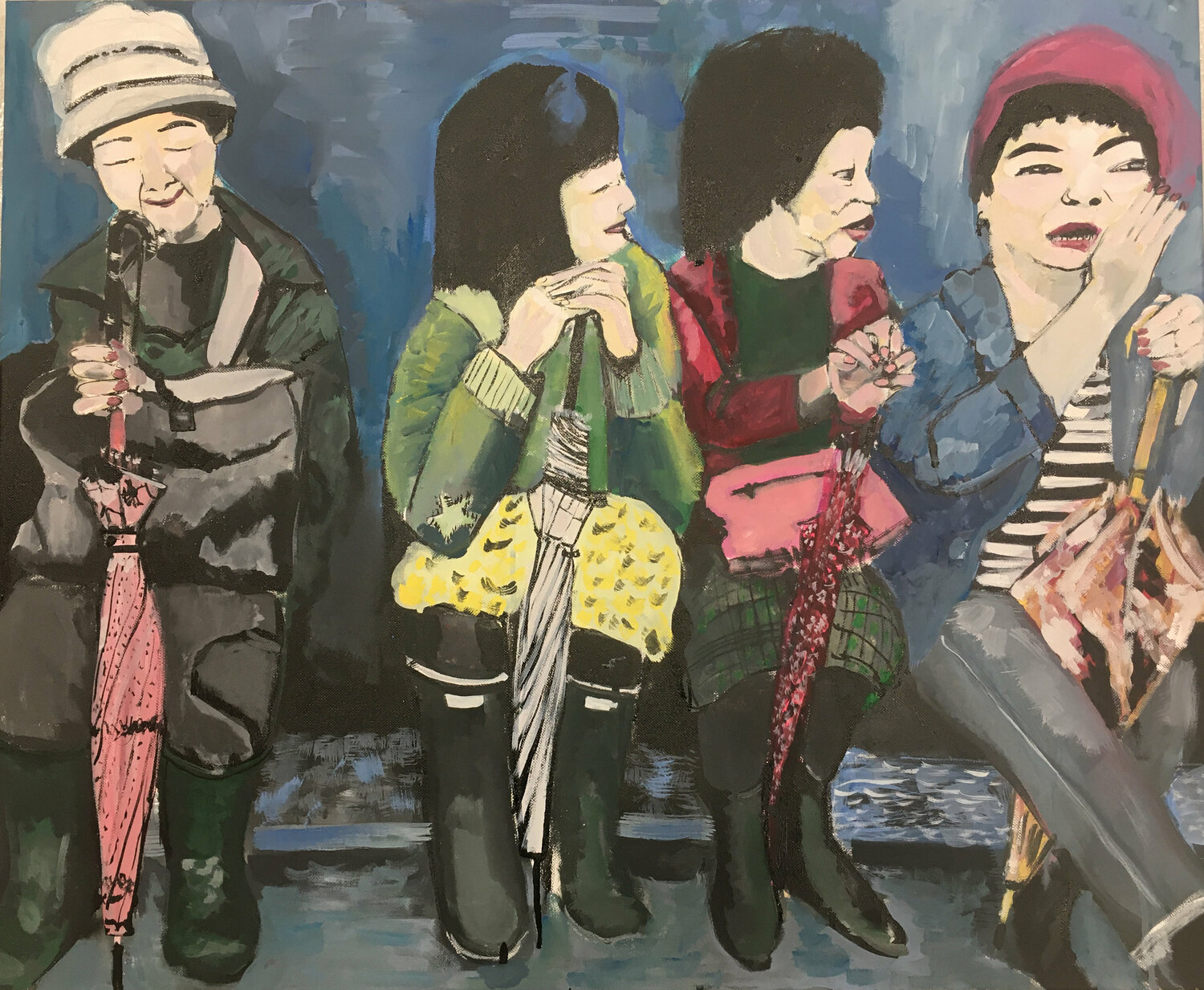 Tokyo Aliénor de Cellès Original painting for sale