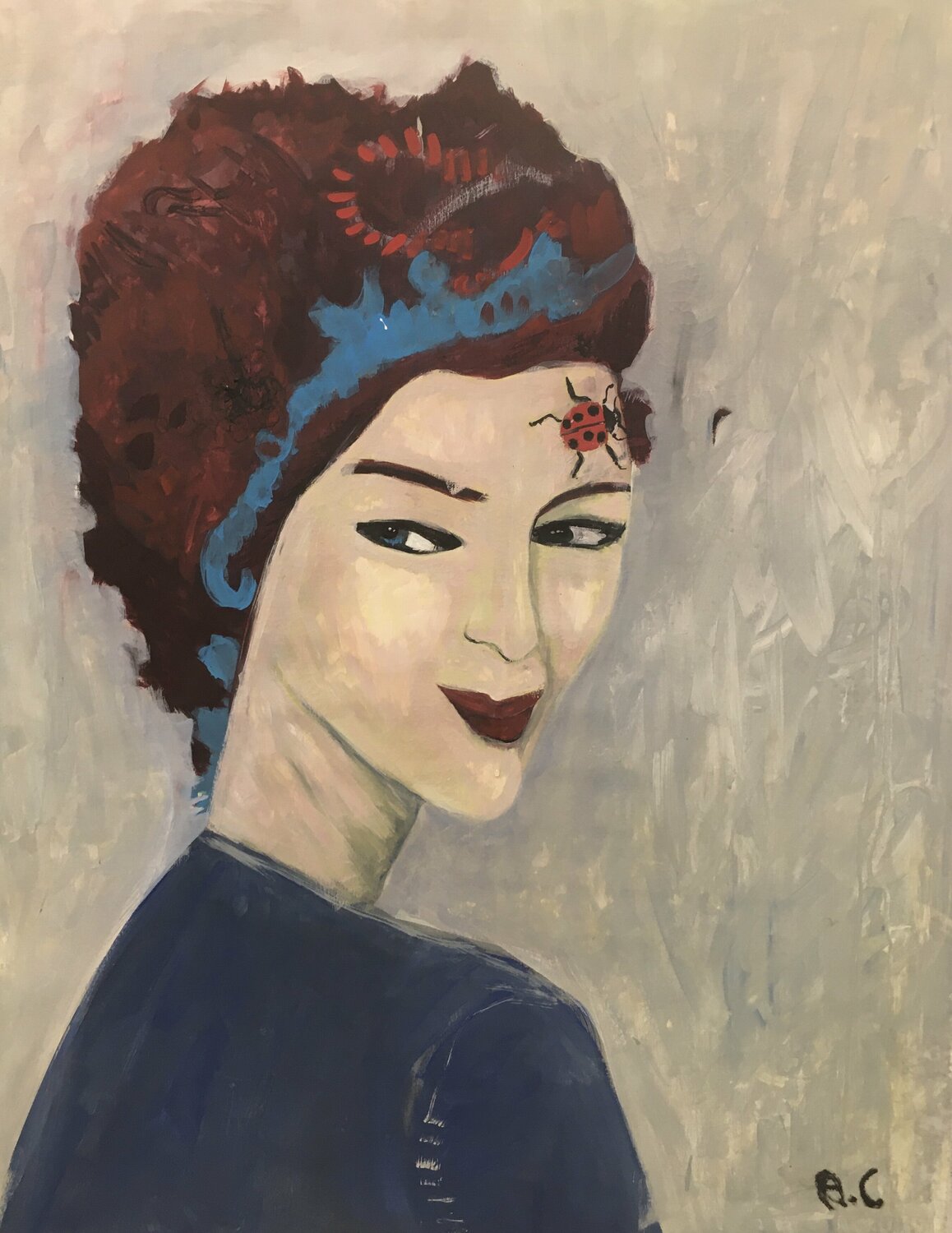 Amitié Aliénor de Cellès Original painting for sale