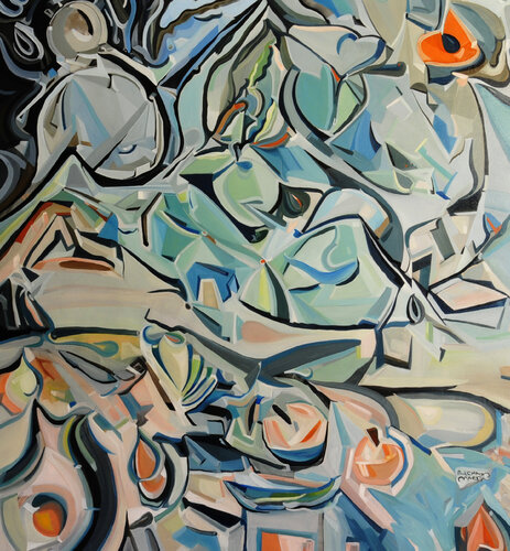 © El demiürgo de lo material a lo espiritual by Richard Martin, Painting for Sale on Select