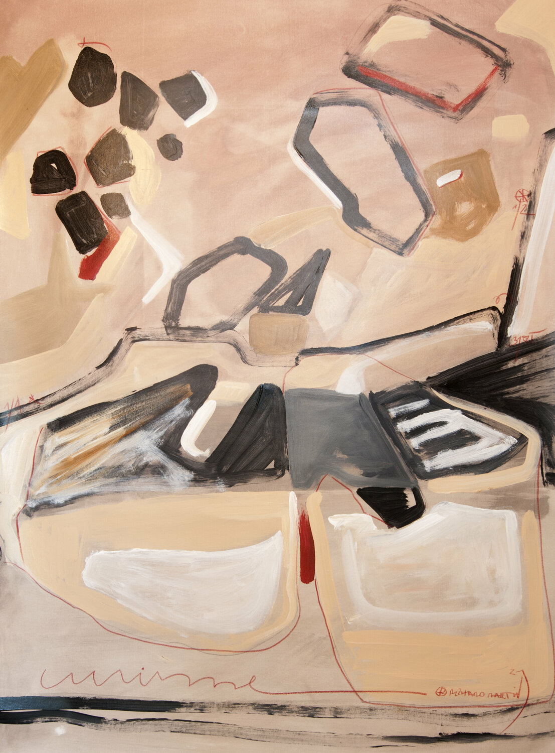 © Curvisme 438 Richard Martin Original painting for sale