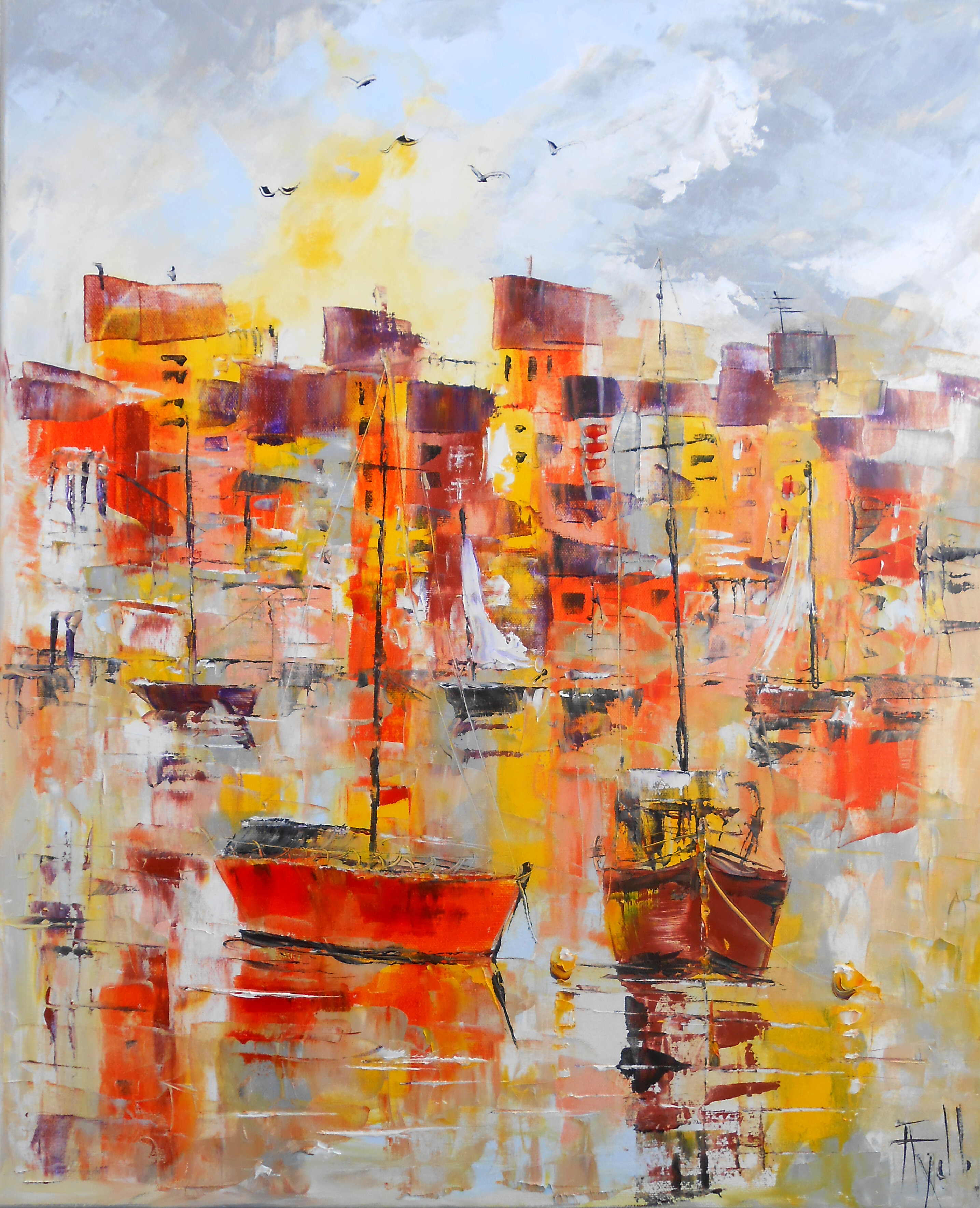 Le Port embrasé