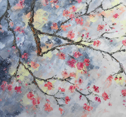 Printemps Suspendu by Axelle Bosler, Painting for Sale on Select
