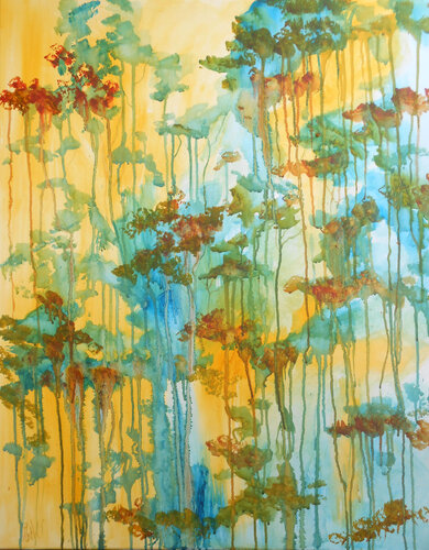 Canopée solaire by Axelle Bosler, Painting for Sale on Select