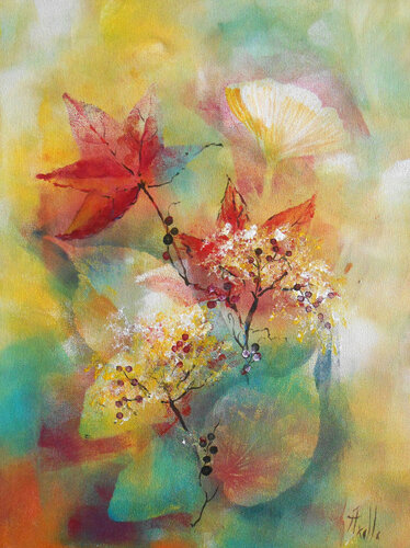Nature automnale by Axelle Bosler, Painting for Sale on Select