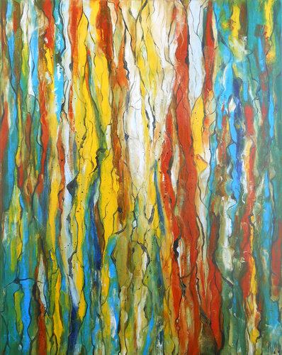 Failles de Lumière - Série : “Failles & Énergies” by Axelle Bosler, Painting for Sale on Select