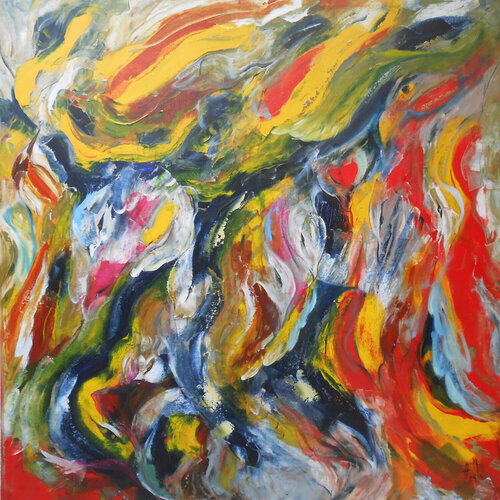 Nuit des oiseaux by Axelle Bosler, Painting for Sale on Select