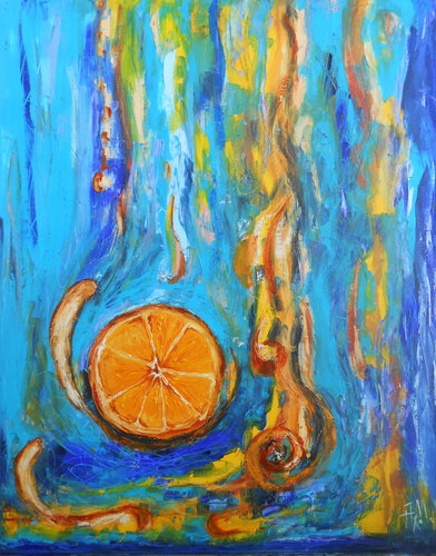 Pulse solaire- Série Cartographie intérieures by Axelle Bosler, Painting for Sale on Select