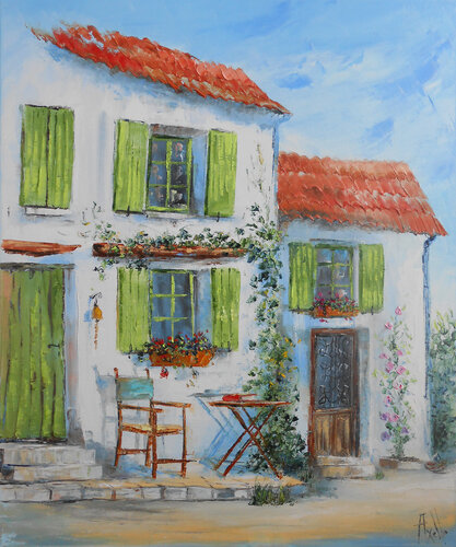 Douceur de vivre à l’île de Ré von Axelle Bosler, Malerei kaufen auf Select