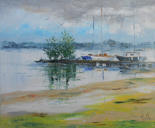 Un rivage de lumière von Axelle Bosler, Malerei kaufen auf Select