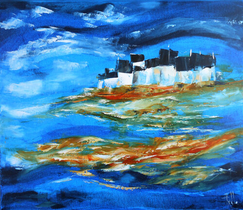 Couleurs de Bretagne - Série Littoraux lumineux by Axelle Bosler, Painting for Sale on Select