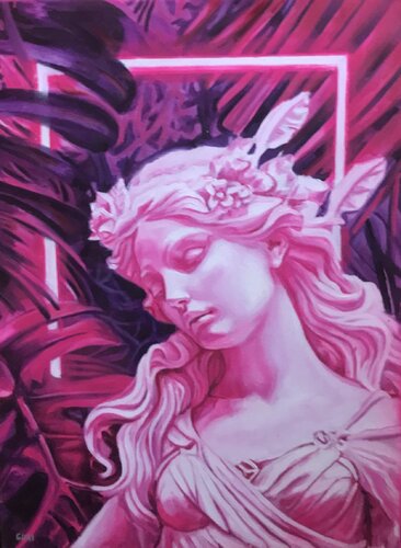 Goddess of silence by Sheila González, Painting for Sale on Select