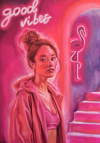 good vibes by Sheila González, Painting for Sale on Select