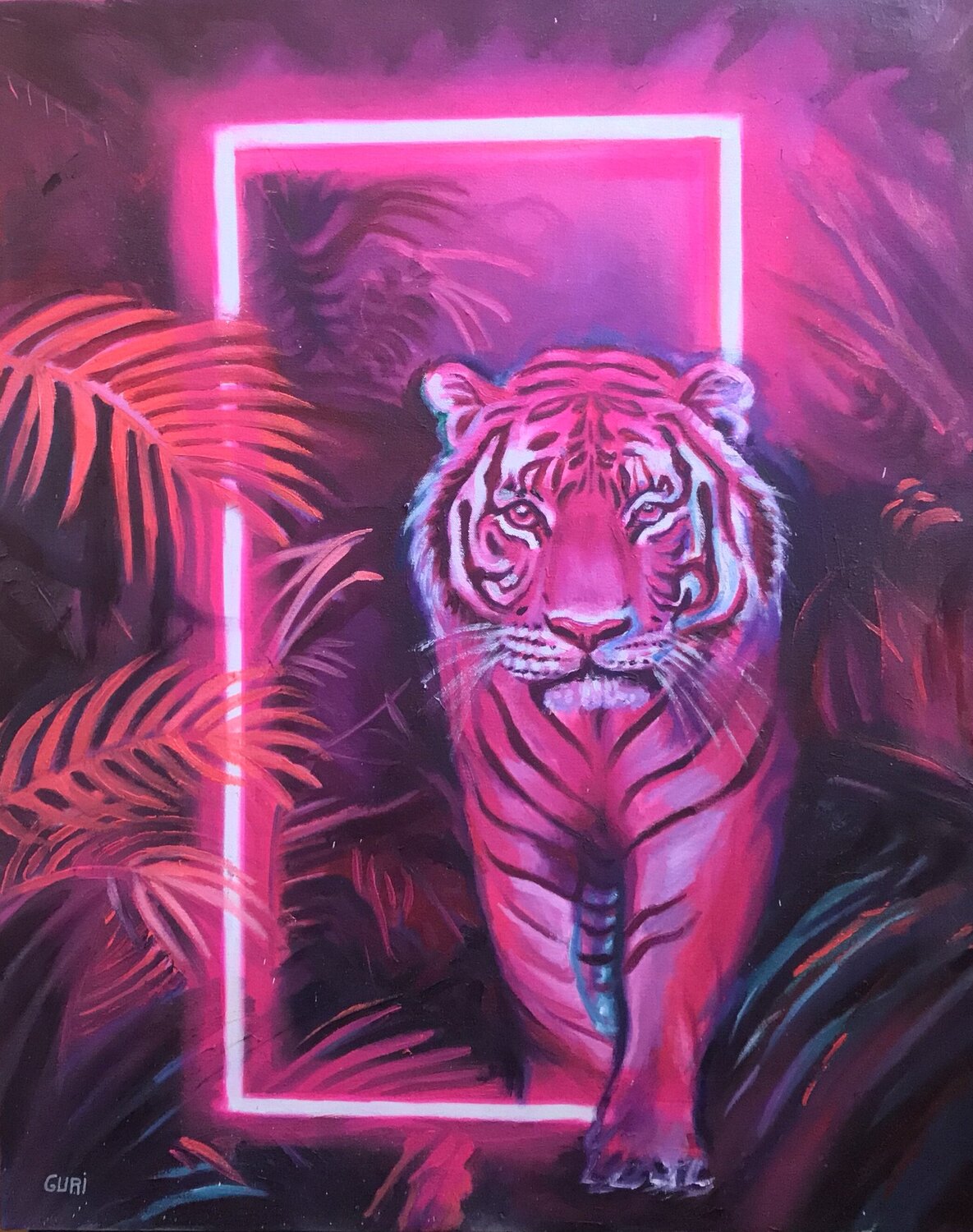 Primal instinct Sheila González Original painting for sale