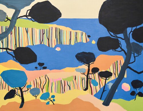 Les grandes falaises by Vincent Gabin, Painting for Sale on Select