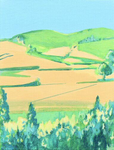 La douce colline by Vincent Gabin, Painting for Sale on Select
