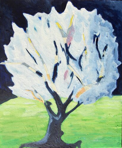 L'arbre solitaire by Vincent Gabin, Painting for Sale on Select