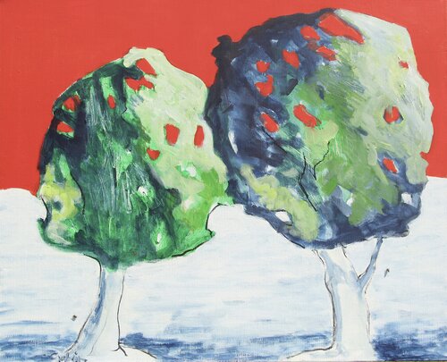 L'un contre l'autre by Vincent Gabin, Painting for Sale on Select
