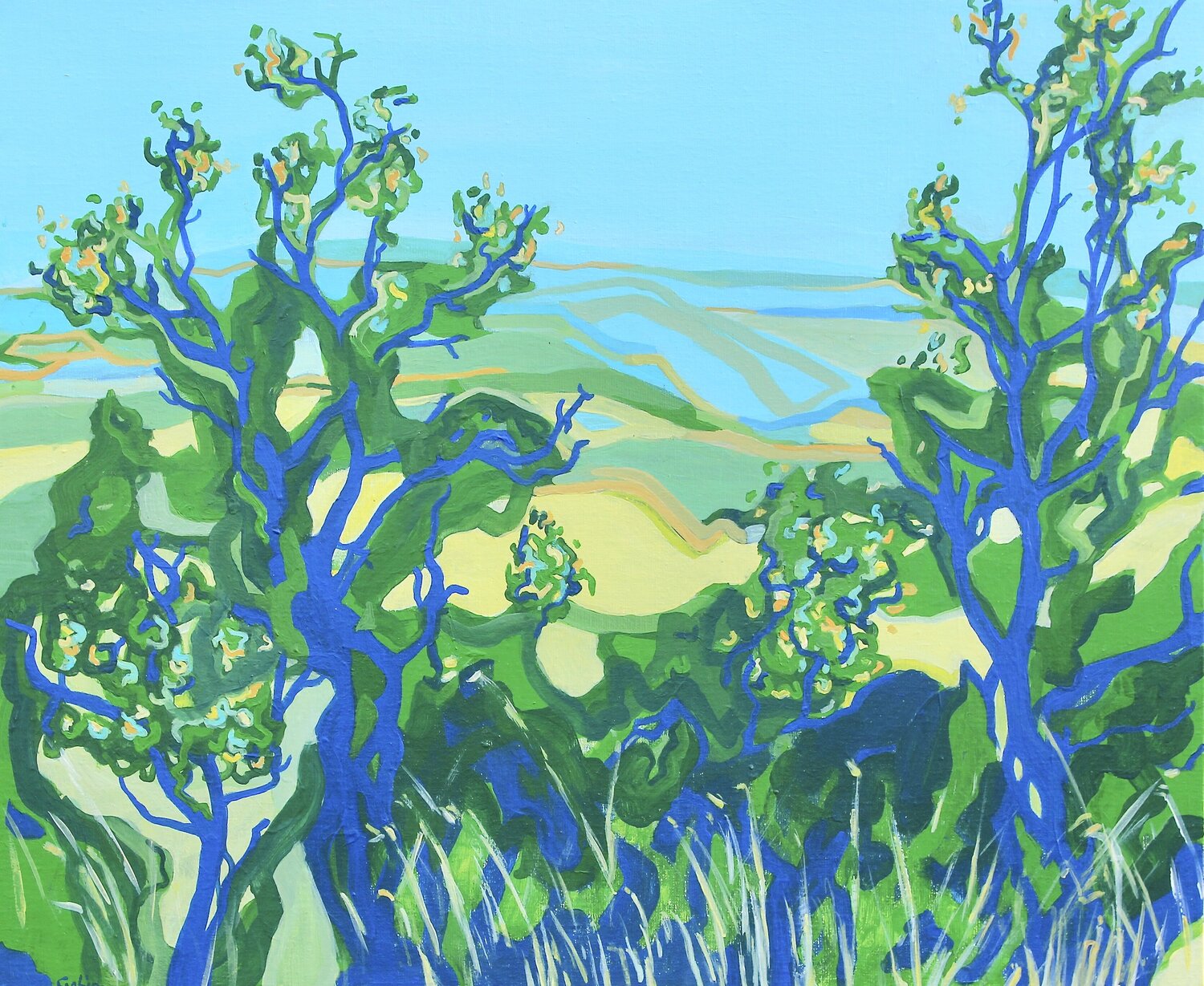 Ma Bourgogne III Vincent Gabin Original painting for sale