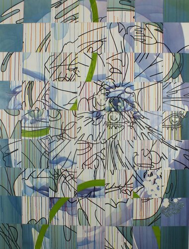 Rear Window (a1000names) by Barbara Wijnveld, Painting for Sale on Select