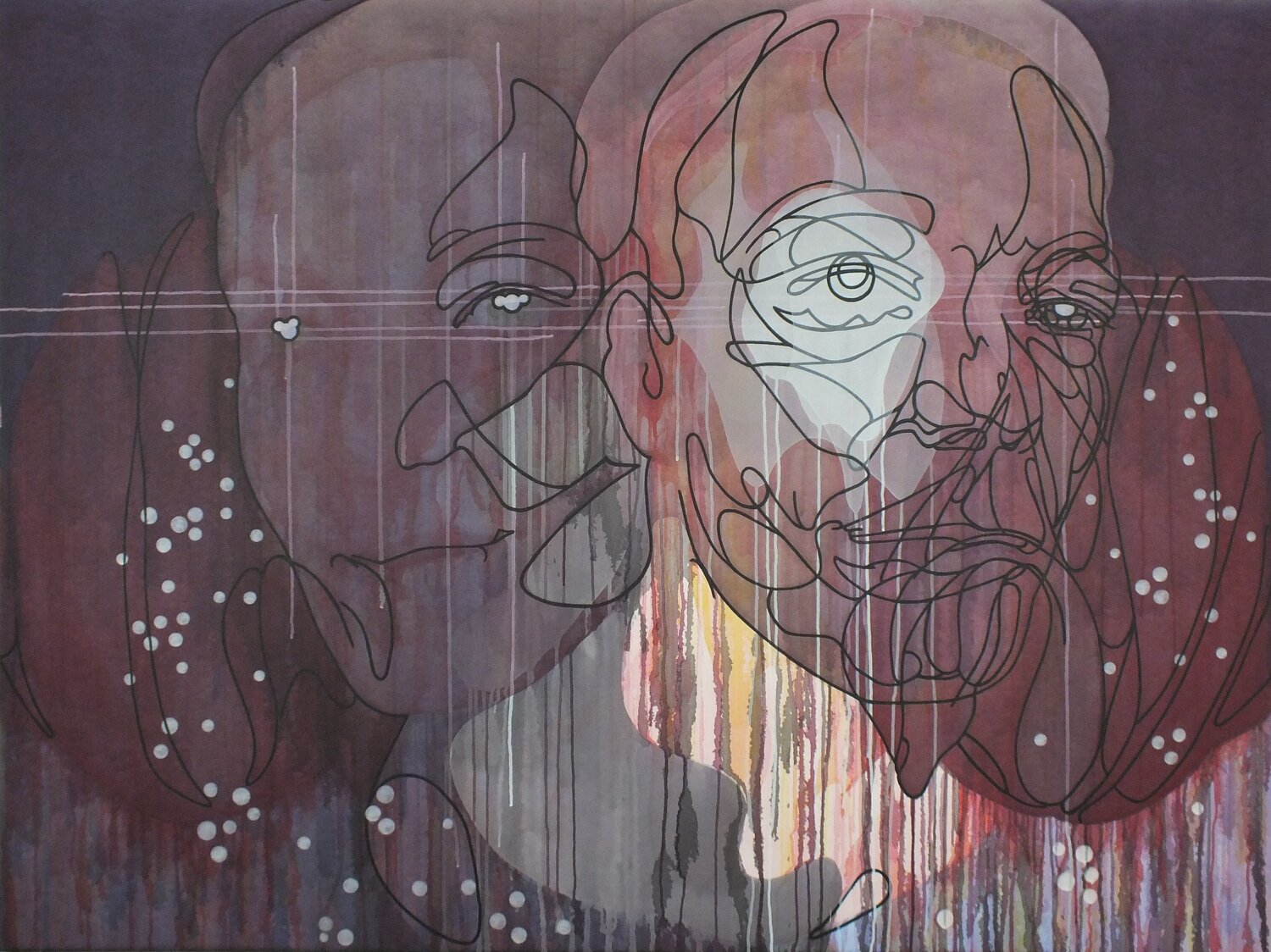 Haze / Dark Star Matter Barbara Wijnveld Original painting for sale