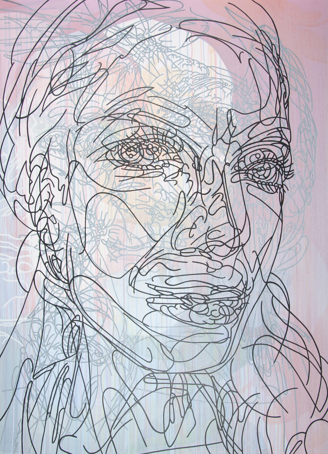 Nine Lives & The Daily Mirror (the heat amongst the force) Barbara Wijnveld Original painting for sale