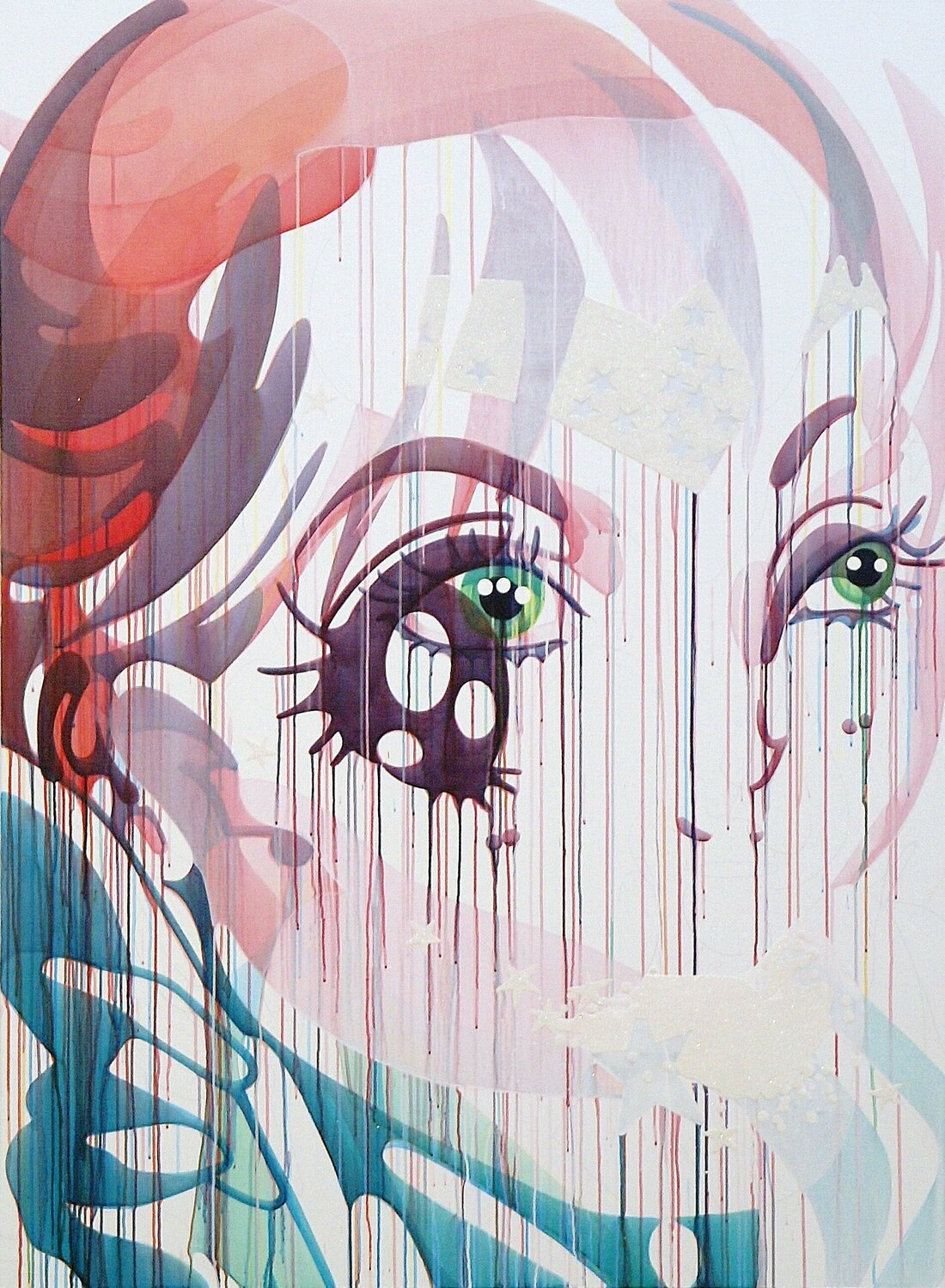 PRIVATE MOON (The Animate Army) Barbara Wijnveld Original painting for sale