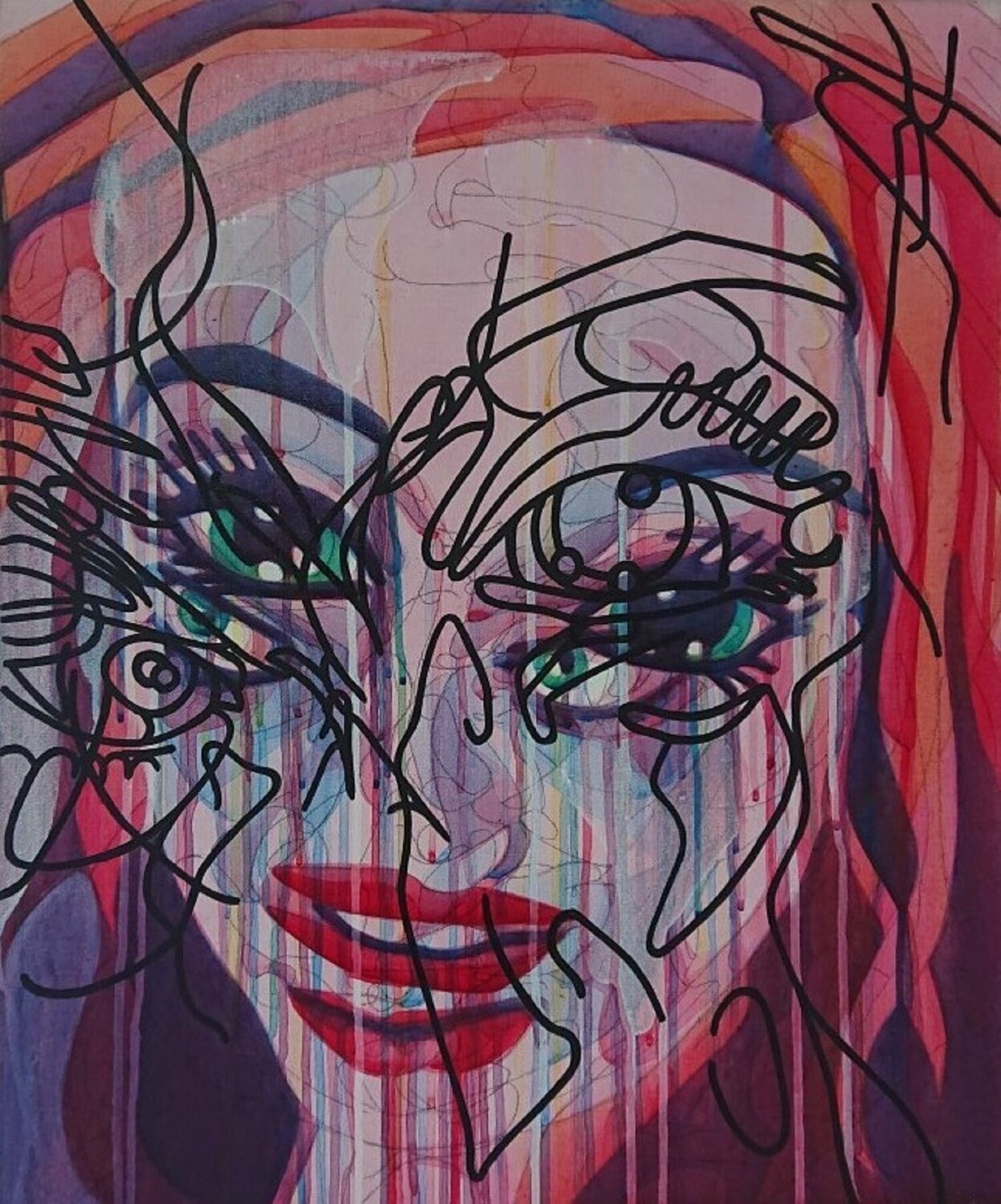Eyes Wide Shut (Venice) Barbara Wijnveld Original painting for sale