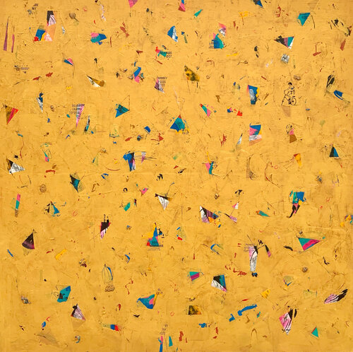 Bicicleta en abstracto by Ángel Celada, Painting for Sale on Select
