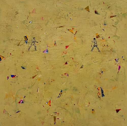 Una lucha interior by Ángel Celada, Painting for Sale on Select