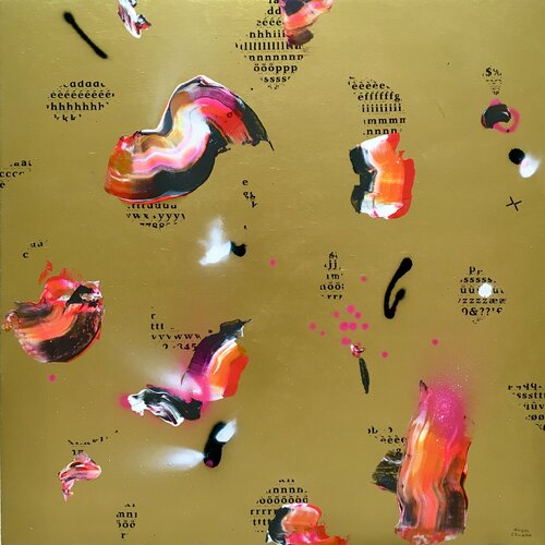 Golden nº1 by Ángel Celada, Painting for Sale on Select