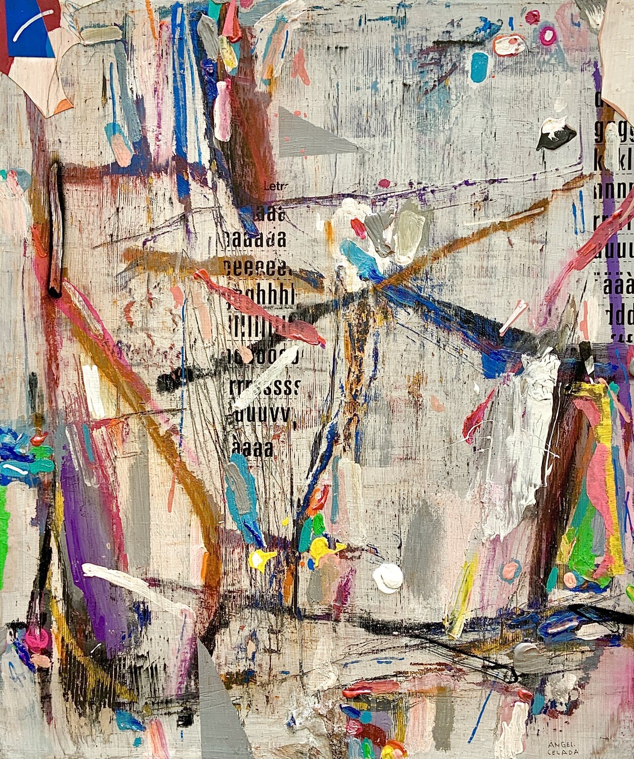 Cruce de decisiones Ángel Celada Original painting for sale