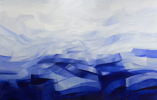Deriva en Azul by Laura Porcelli, Painting for Sale on Select