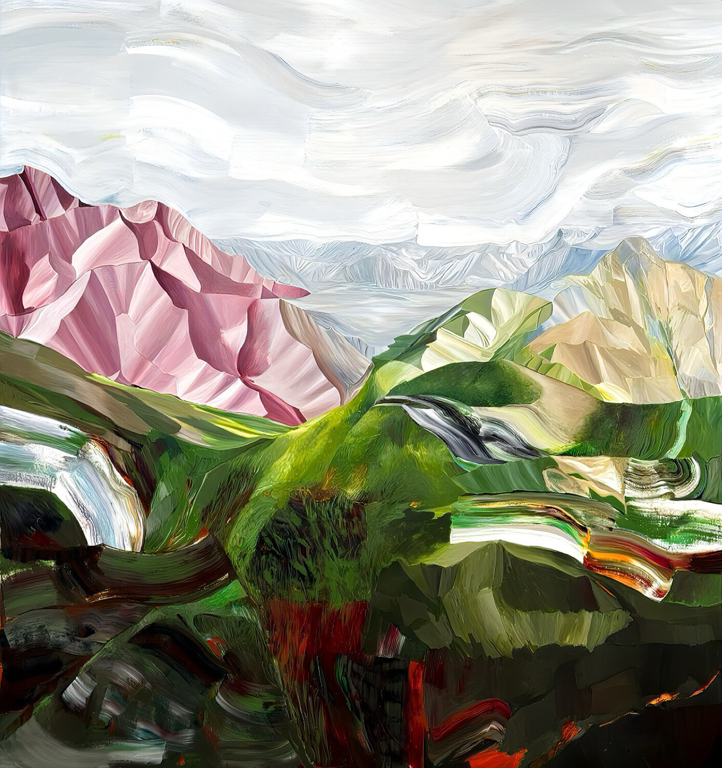 Paisaje onirico Laura Porcelli Original painting for sale