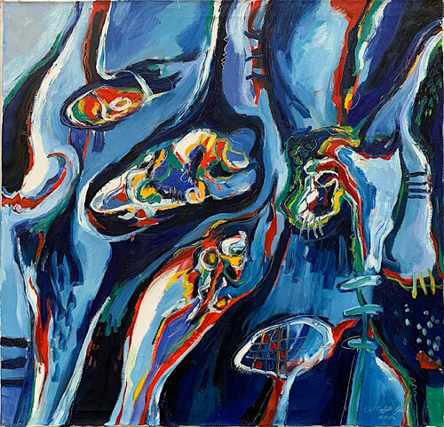 Behind the Garden Wall by Gor Avetisyan, Painting for Sale on Select